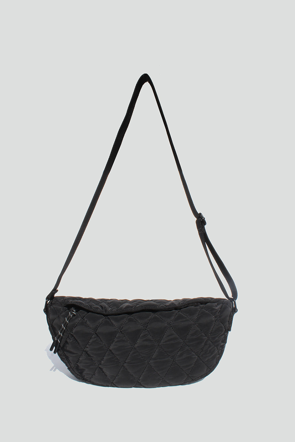 Cora Quilted Crossbody Bag in Black