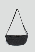 Cora Quilted Crossbody Bag in Black